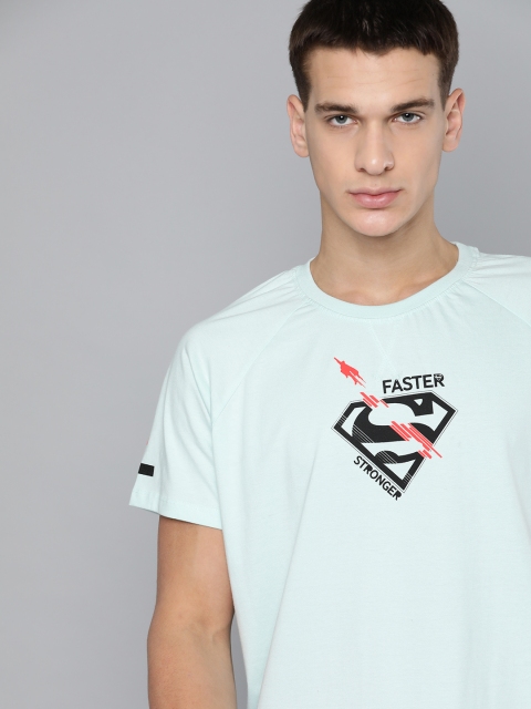 

Kook N Keech Superman Men Blue Pure Cotton Printed Round Neck T-shirt