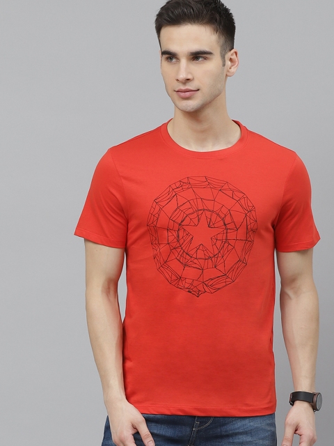 

Kook N Keech Marvel Men Red Pure Cotton Printed Round Neck Pure Cotton T-shirt