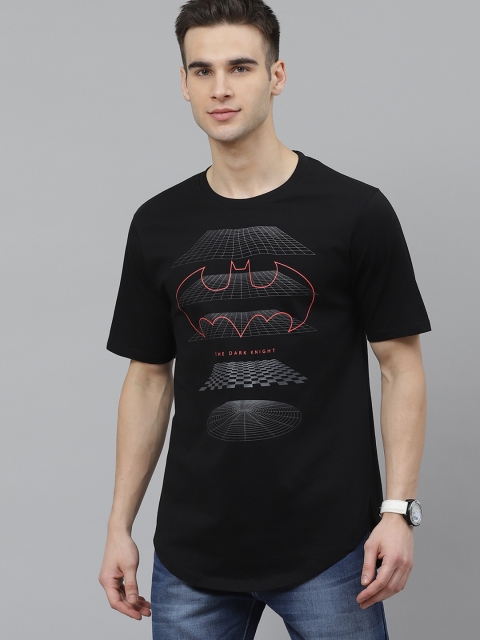 

Kook N Keech Batman Men Black Printed Round Neck Pure Cotton T-shirt