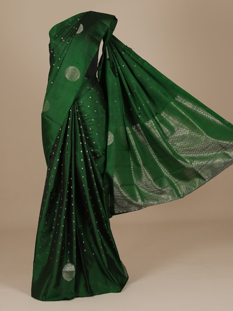 

Pothys Green Woven Design Pure Silk Saree