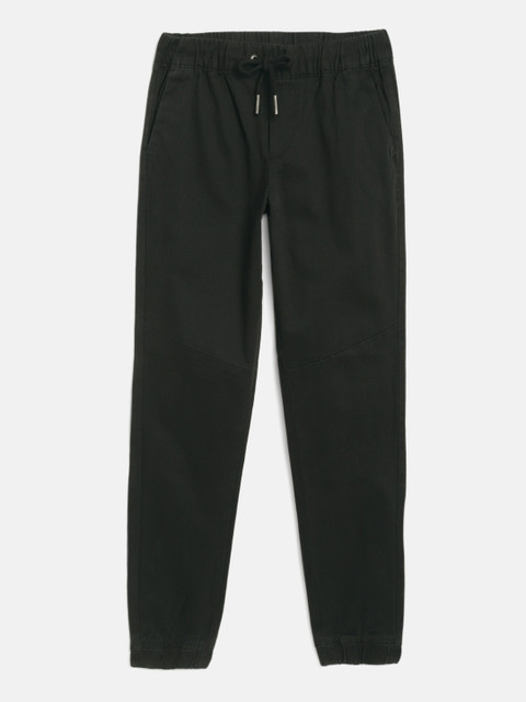 

Jack & Jones Boys Black JJIVEGA JJJOGGER AKM 1025 Regular Fit Solid Joggers