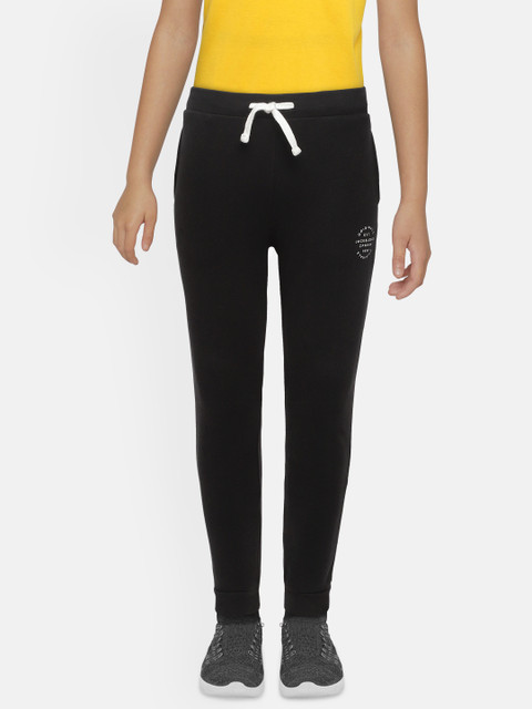 

Jack & Jones Boys Black Solid Joggers