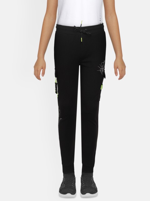 

Jack & Jones Boys Black Printed Joggers