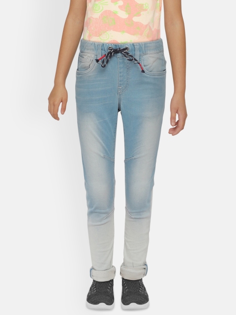

Jack & Jones Boys Blue LIAM RY 1533 Skinny Fit Mid-Rise Jeans