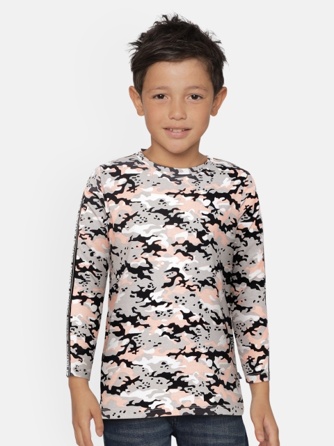 

Jack & Jones Boys White & Black Camouflage Round Neck T-shirt