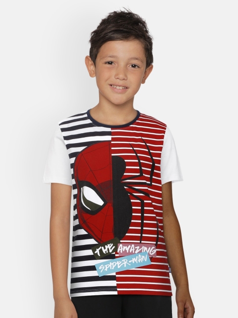 

Jack & Jones Boys Red Spiderman Printed Round Neck T-shirt