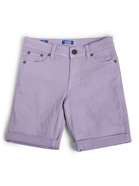 

Jack & Jones Boys Lavender Slim Fit Mid-Rise Chino Shorts