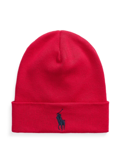 

Polo Ralph Lauren Men Park Avenue Red Cotton Beanie Hat