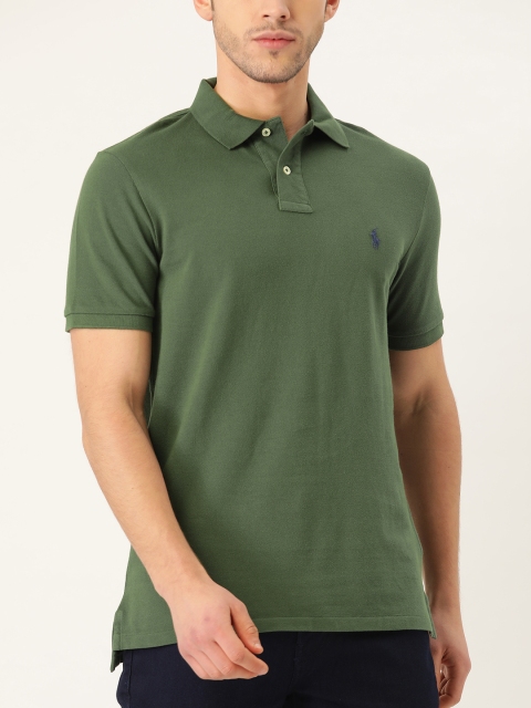 

Polo Ralph Lauren Custom Slim Fit Mesh Polo, Olive