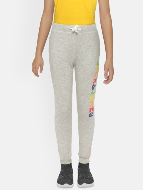 

Jack & Jones Boys Grey Melange Brand Logo Joggers