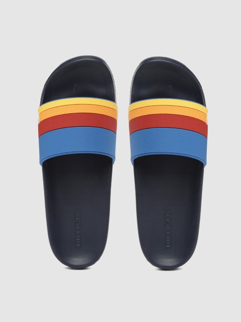 

Tommy Hilfiger Men Multicoloured tmROOMIE Striped Sliders, Multi