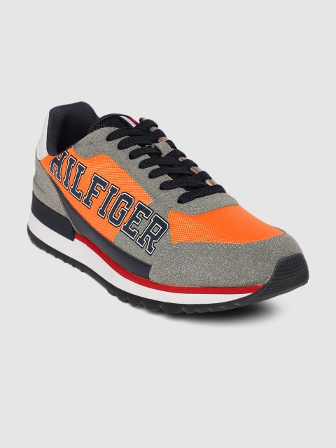

Tommy Hilfiger Men Grey & Orange tmAVILO Sneakers