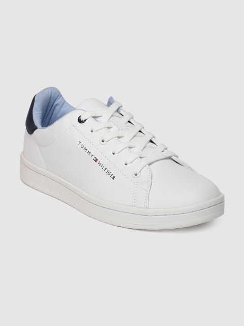 

Tommy Hilfiger Men White Solid Loyal Sneakers