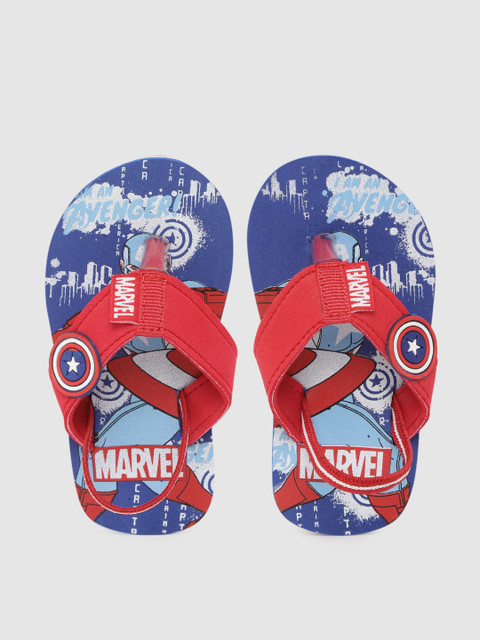 

toothless Boys Red & Blue Marvel Avengers Captain America Print Thong Flip-Flops