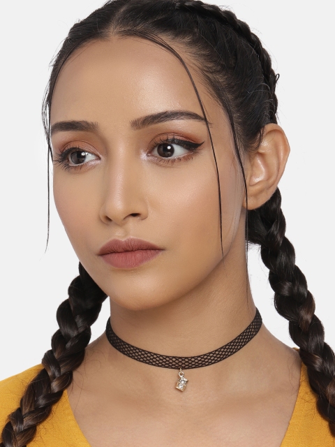 

DressBerry Women Black Choker Necklace