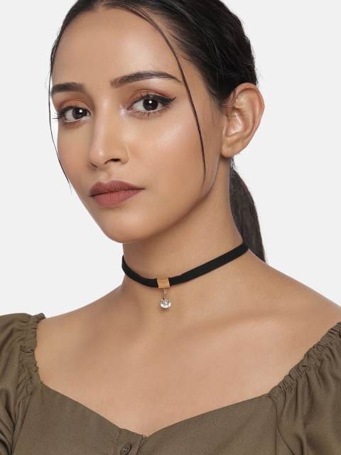 

DressBerry Women Black Choker Necklace