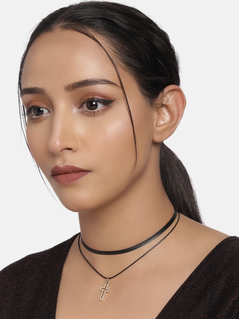 

DressBerry Black Synthetic Layered Chain