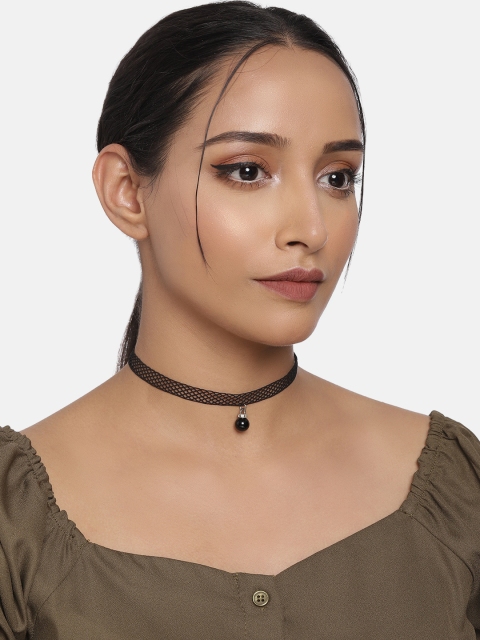 

DressBerry Women Black Choker Necklace