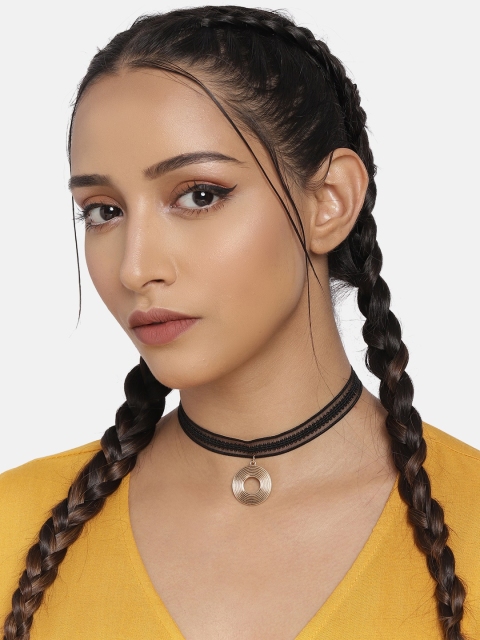 

DressBerry Black Synthetic Choker Necklace