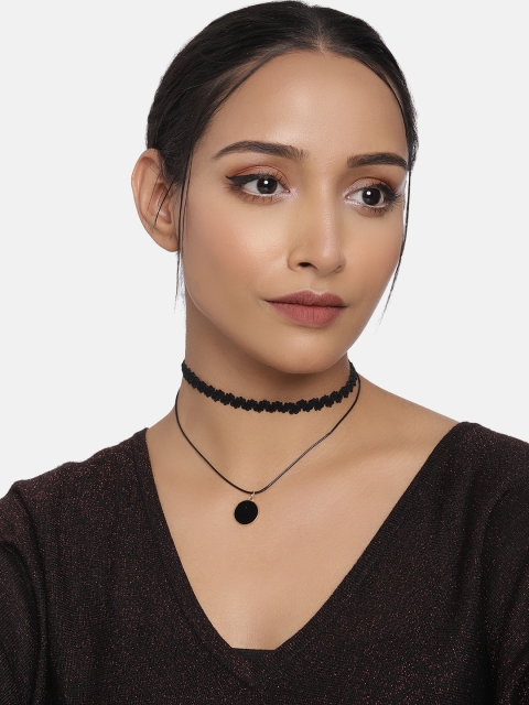 

DressBerry Black Women Choker Necklace