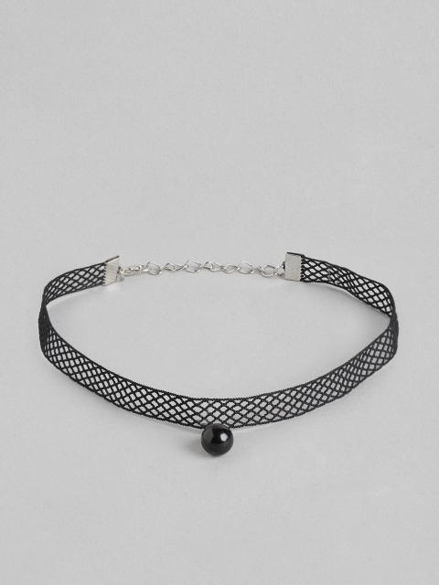 

DressBerry Black Beaded Choker Necklace