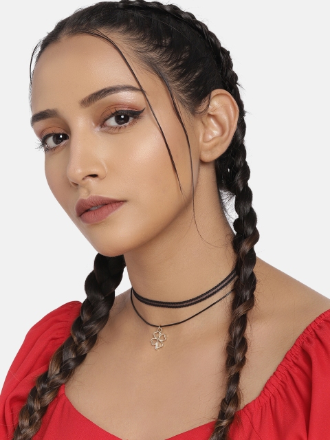 

DressBerry Black layered Choker Necklace