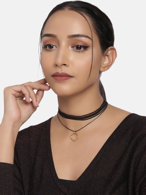 

DressBerry Women Black Choker Necklace