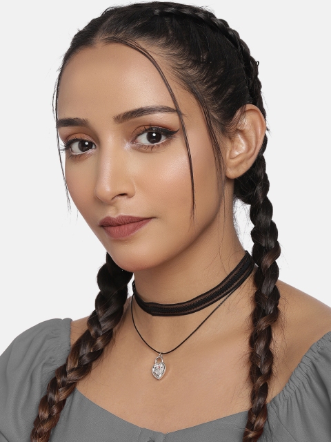 

DressBerry Black Layered Choker Necklace