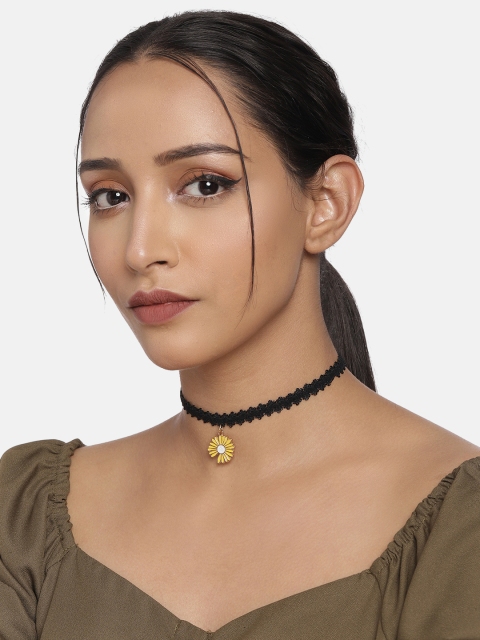 

DressBerry Women Black Choker Necklace