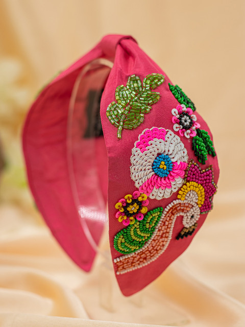 

Bellofox Women Pink Embellished Signe Luxe Headband