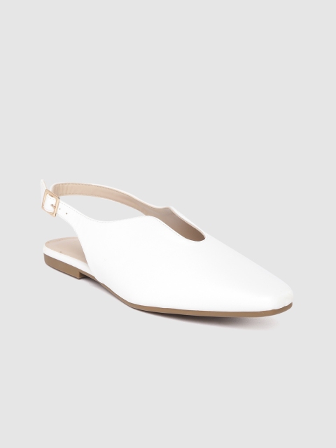 

Allen Solly Women White Solid Mules
