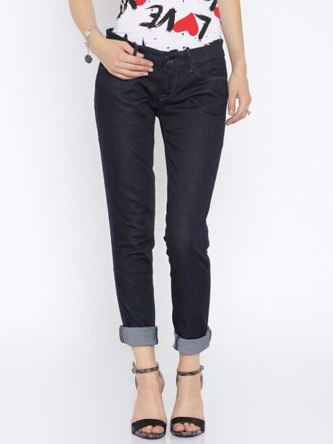 

Lee Navy Maxi Skinny Fit Stretchable Jeans, Navy blue