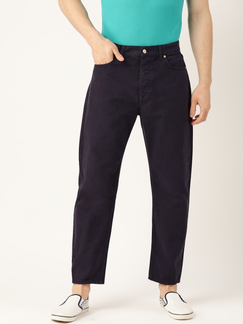 

United Colors of Benetton Men Navy Blue Pure Cotton Mid-Rise Clean Look Jeans