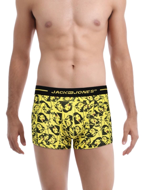 

Jack & Jones Yellow Printed Trunks 1768304001