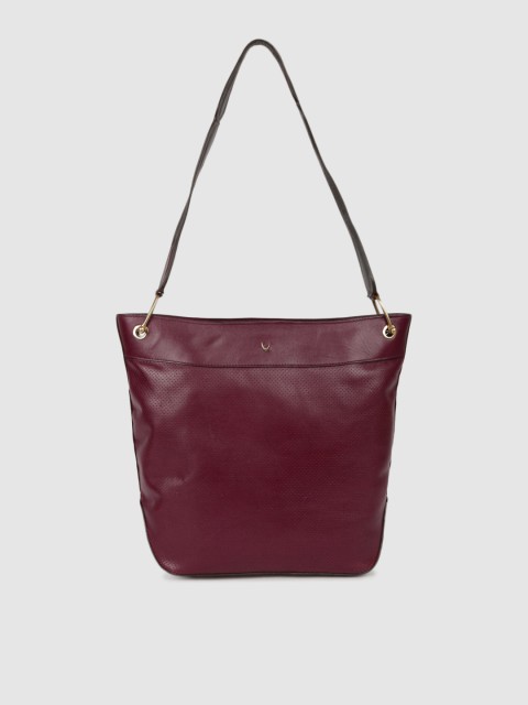 

Hidesign Women Red Solid Leather Shoulder Bag