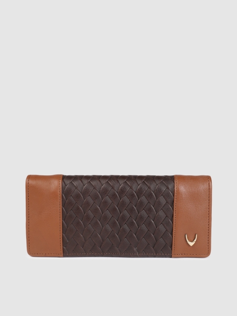 

Hidesign Women Brown Textured Leather Two Fold Wallet