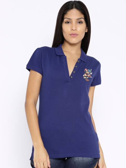 

Ed Hardy Navy Polo T-shirt, Navy blue