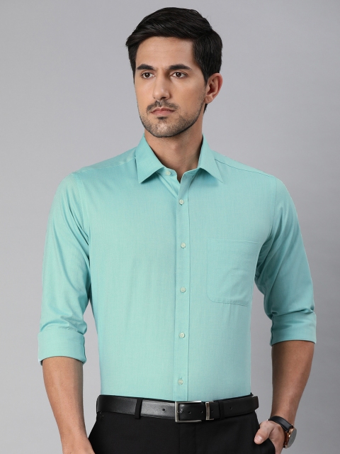 

Raymond Men Sea Green Slim Fit Solid Formal Shirt