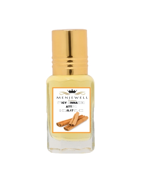 

Menjewell Cinnamon Natural Attar 5ml, Transparent