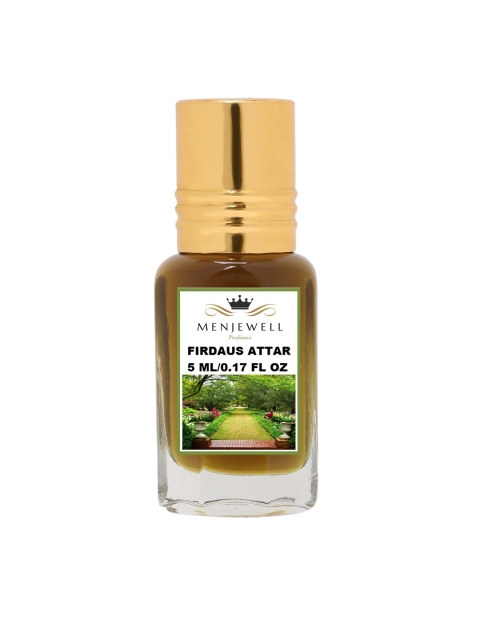 

Menjewell Firdaus Natural Attar 5ml, Transparent
