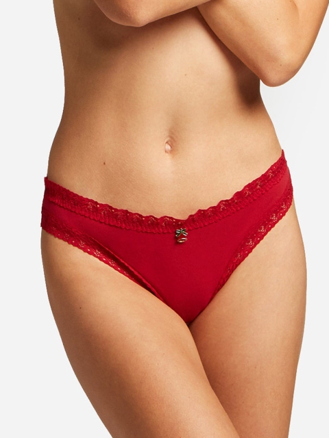 

YAMAMAY Women Red Solid Bikini Briefs ISLD124003_GRED