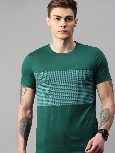 

Jack & Jones Men Green Printed Round Neck T-shirt