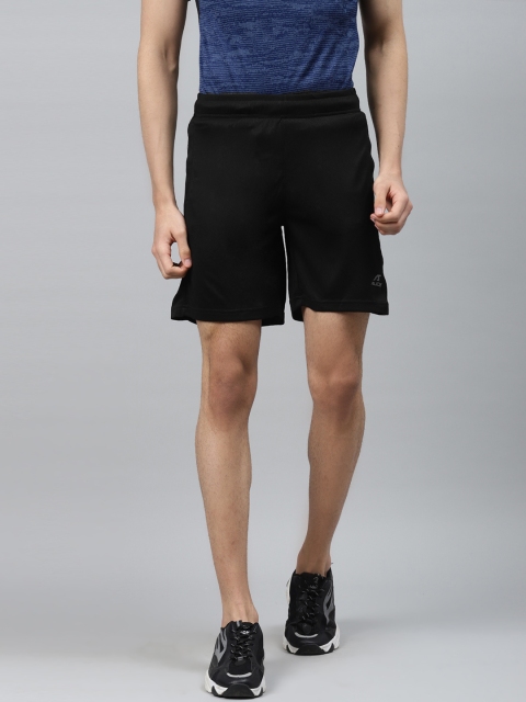 

Alcis Men Black Solid Slim Fit Training Shorts