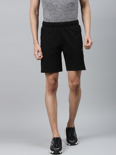 

Alcis Men Black Solid Slim Fit Sports Shorts