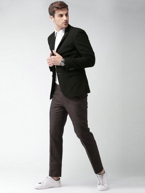 

INVICTUS Black Slim Fit Single-Breasted Formal Blazer