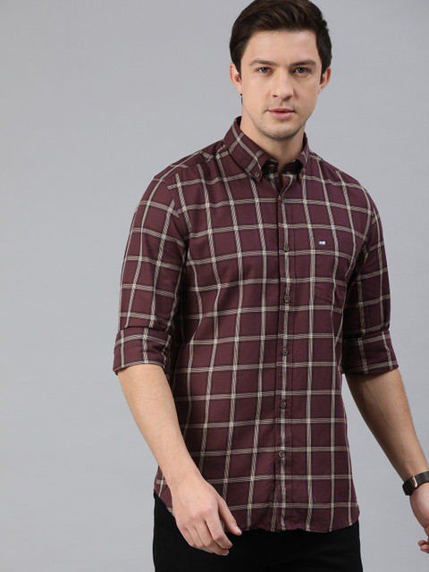 

Arrow Sport Men Brown Slim Fit Checked Casual Shirt