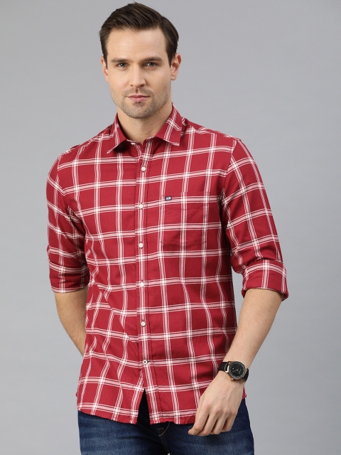 

Arrow Sport Men Red Slim Fit Checked Casual Shirt