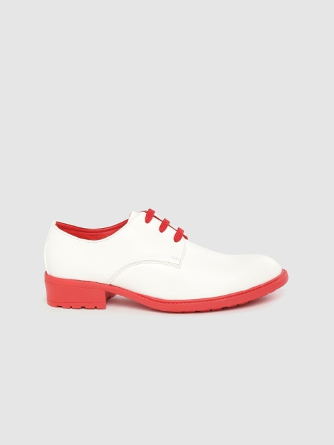 

Kook N Keech Women White Solid Derbys