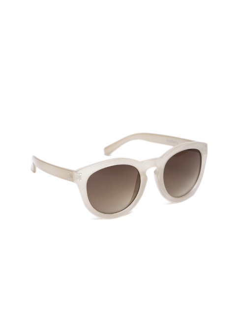 

DressBerry Women Brown Round Sunglasses DB MFB SN 034, Cream