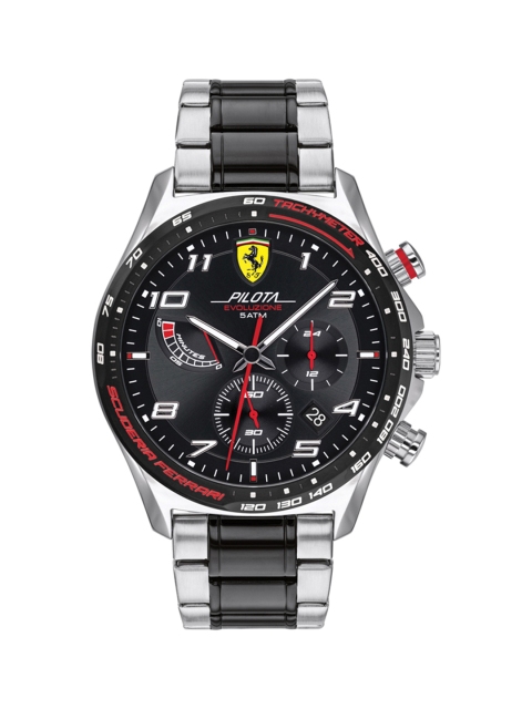 

SCUDERIA FERRARI Men Black Chronograph Watch 0830768